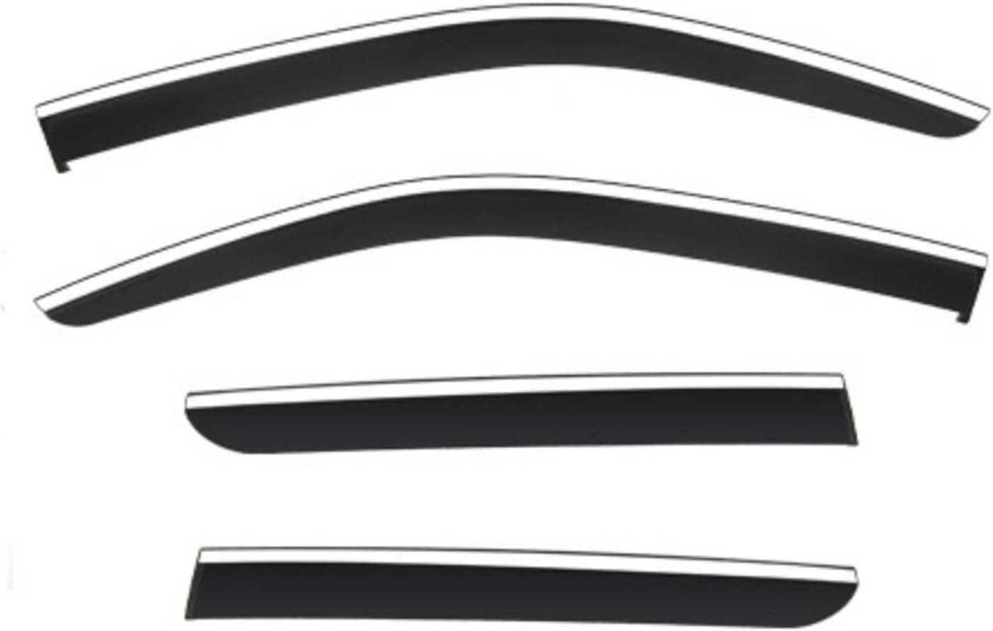 Window Deflectors for Subaru Forester MK5-SK 2019-2024, Sun Rain Guard Window Visors Vent Shades with Bright Stripes Car Accessories