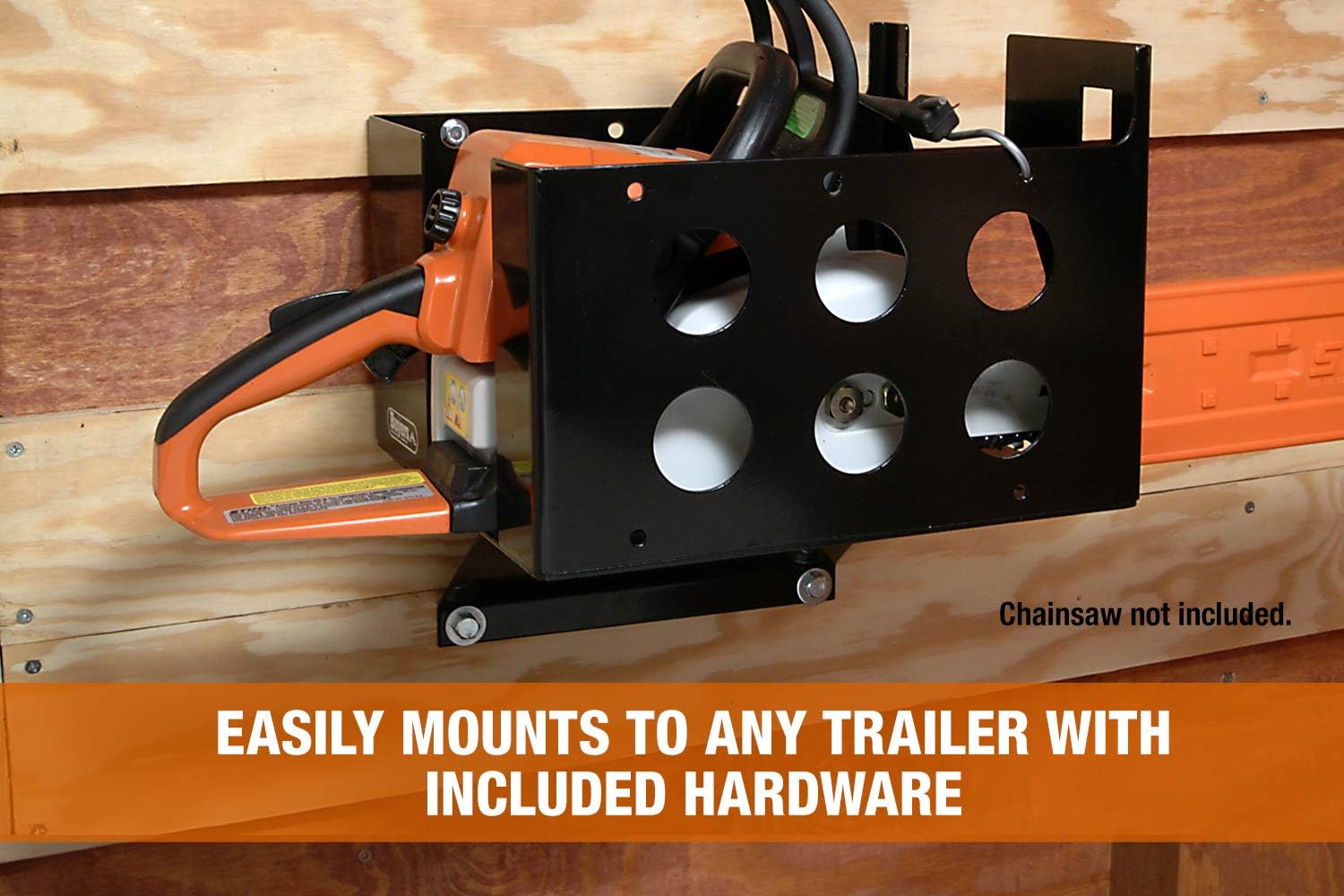 Buyers Products LT15 Rack Organizer for Lawn & Yard Hedge Trimmers, Chainsaws, Blowers and More, Made In the USA, Open & Enclosed Landscape Trailer Accessories, Lawn Care Equipment