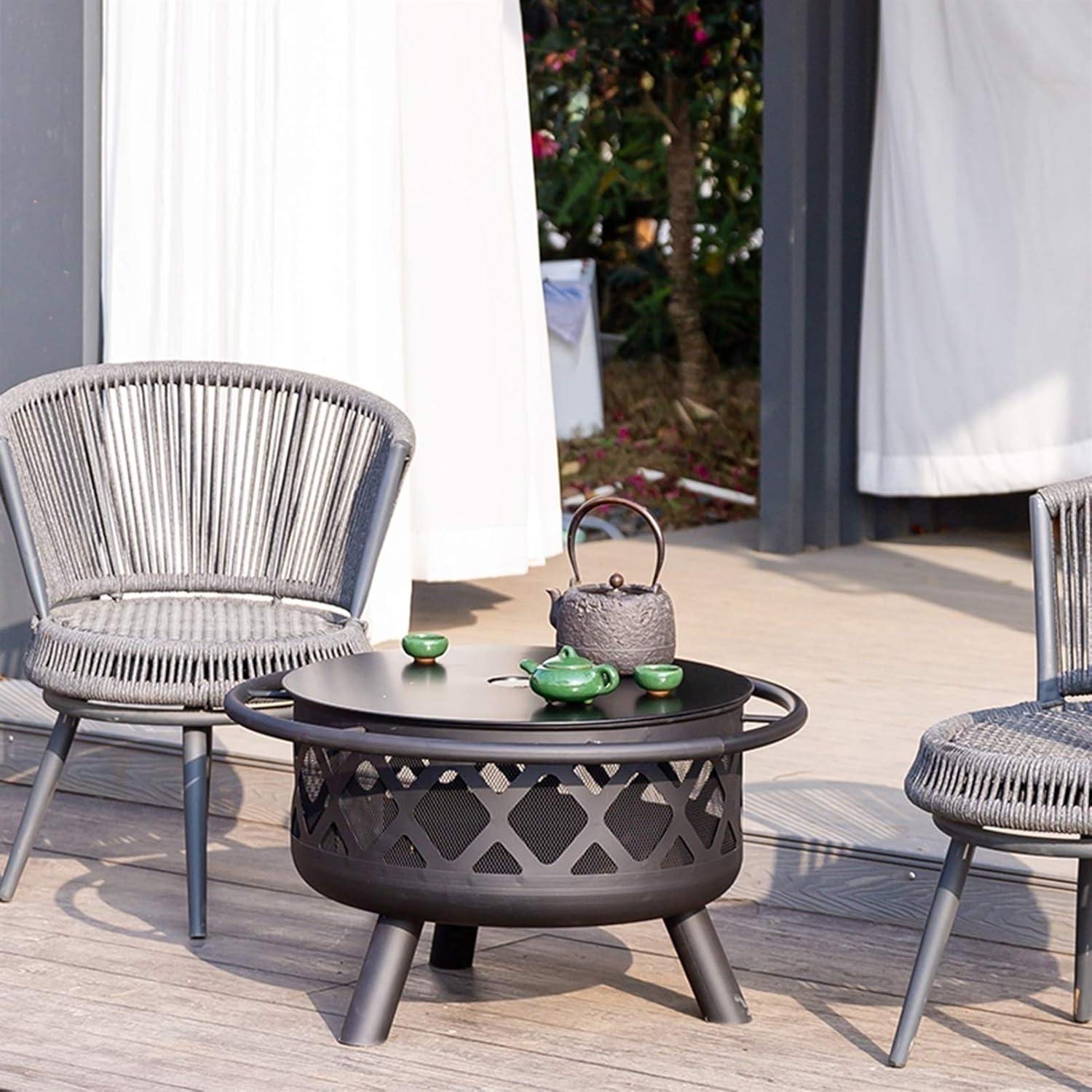 Fire Pits Outdoor Fire Pits Outdoor Wood Burning, European Style Outdoor Heating, Garden Gifts for Neighbors