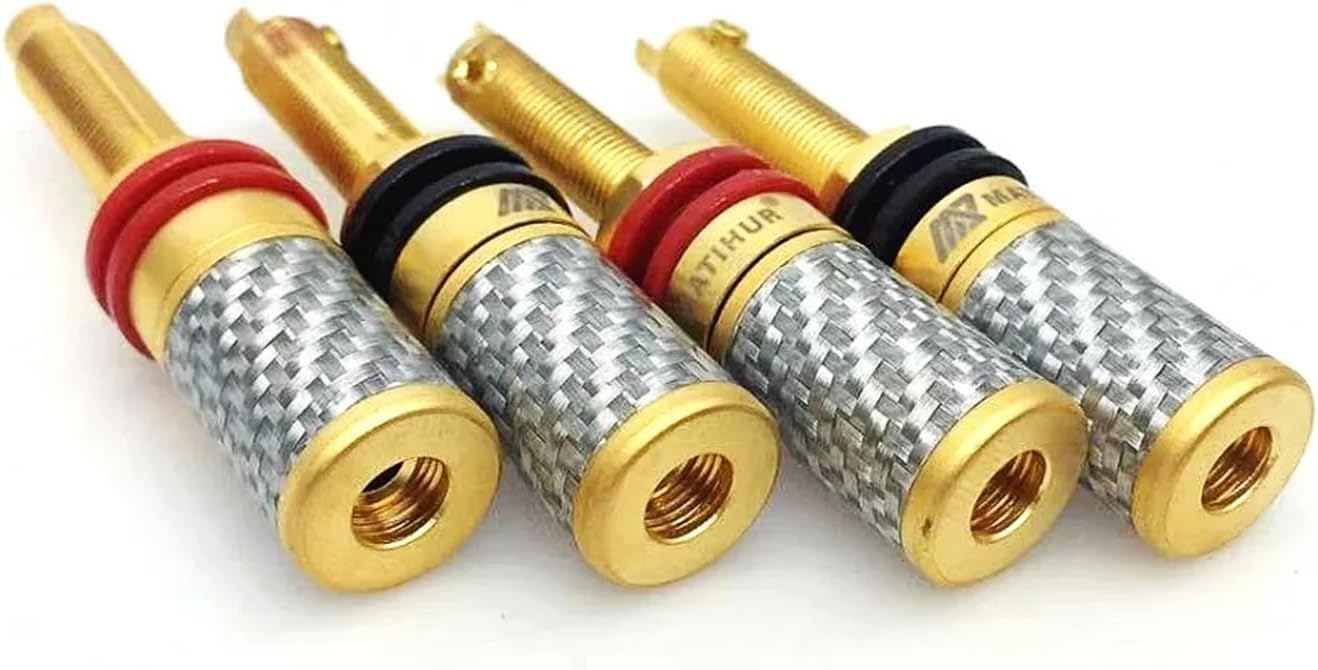 Pure Copper Gold Speaker Socket Audio Speaker Connector Amplifier Terminal Binding Post Banana Socket Connector