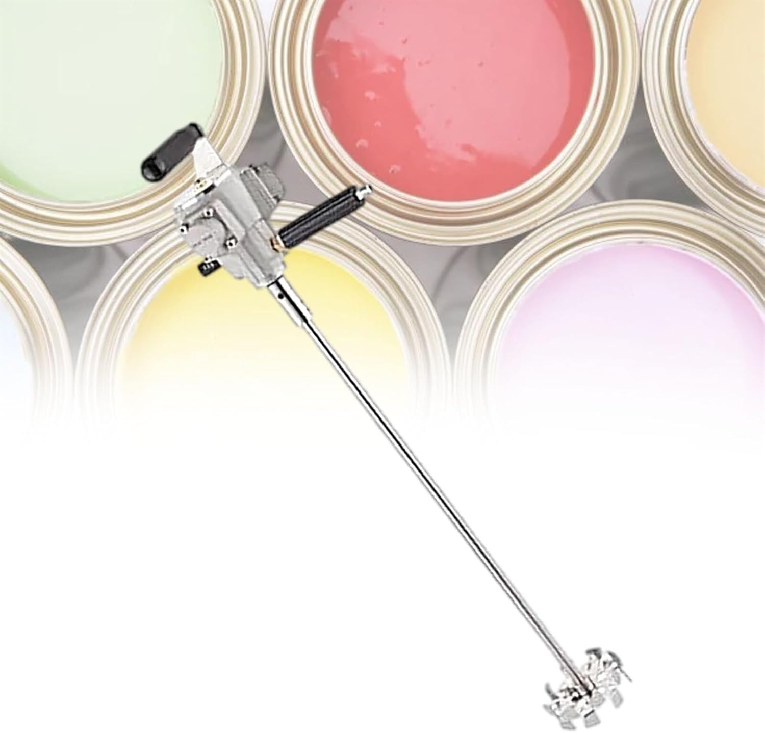 Concrete Mixer, Drum Pneumatic Mixer Machine, Handheld Paint Mix Tool, for Chemistry Liquid Stirring Dye Mixing Paint Mixing