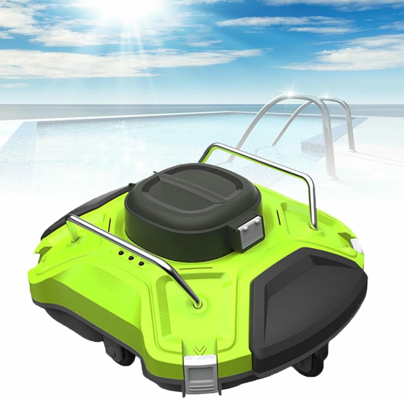 Cordless Robotic Pool Cleaner with Smart Mapping, 5000Mah Battery for 120Mins Runtime, Efficient Cleaning for In-Ground Pools