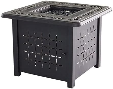 Aluminum Square Firepit Table