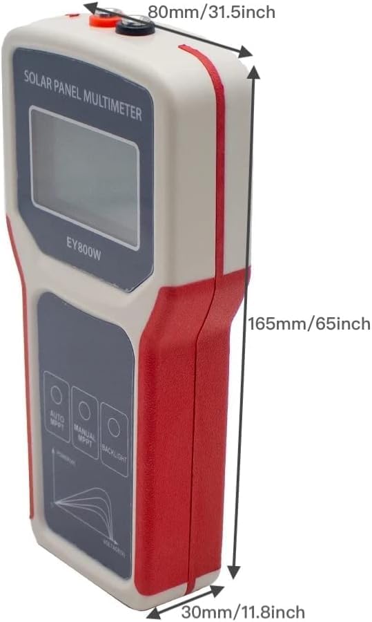 Solar Panel Tester/EY800W Solar Panel Meter/PV Testing Instrument Ultra Open Circuit Voltage Auto/Manual MPPT Clear LCD