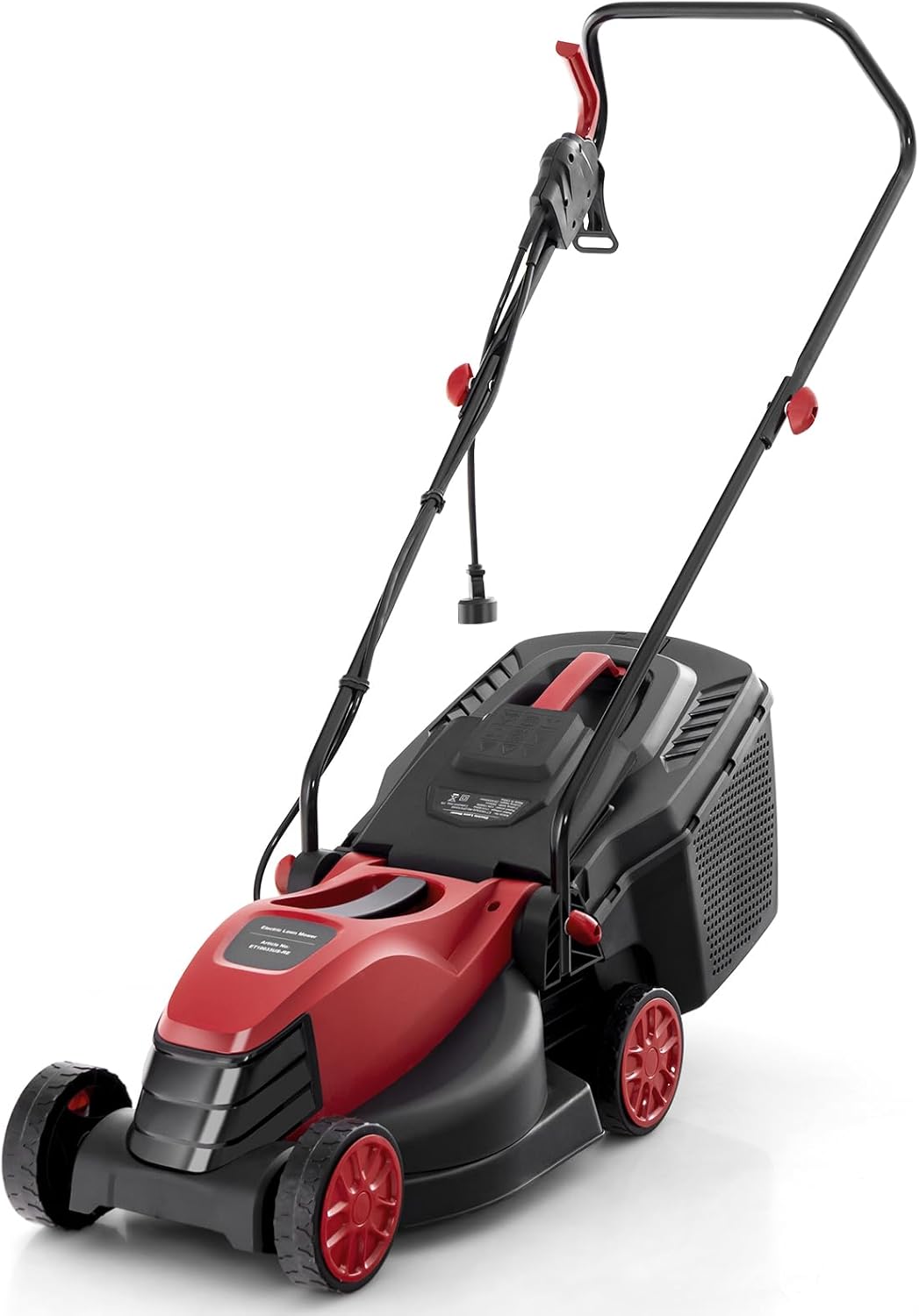 Goplus Lawn Mower, Electric Lawn Mowers with Grass Collection Box, 12 AMP Motor, 14