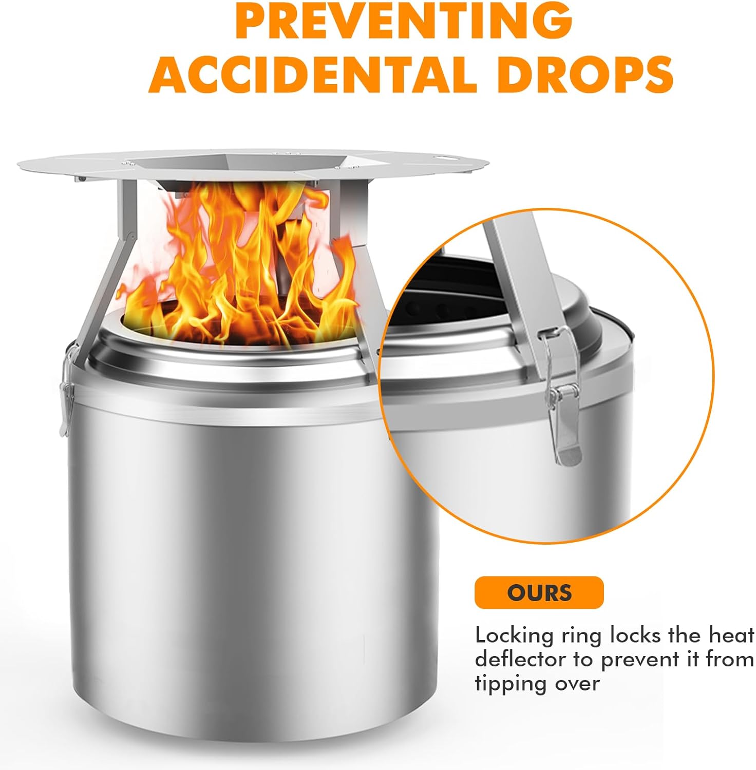 Dirza Heat Deflector Compatible with Solo Stove Yukon and Other 27