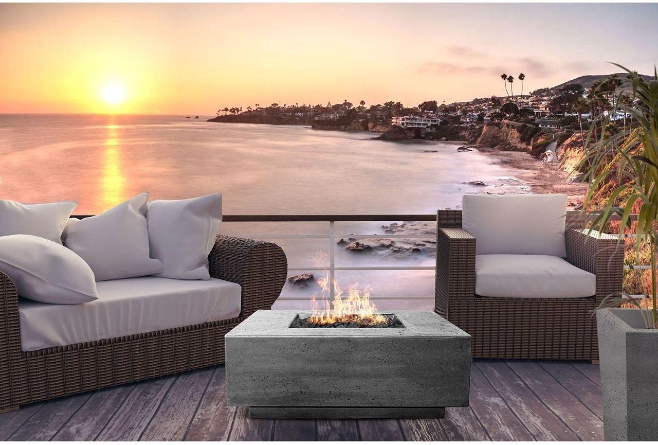 Prism Hardscapes Tavola 3 Fire Table in Ebony - LP