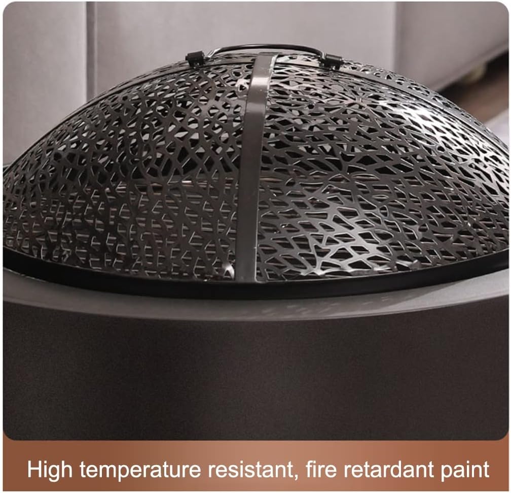 Outdoor Fire Pits with Cooking Grill, 25.6