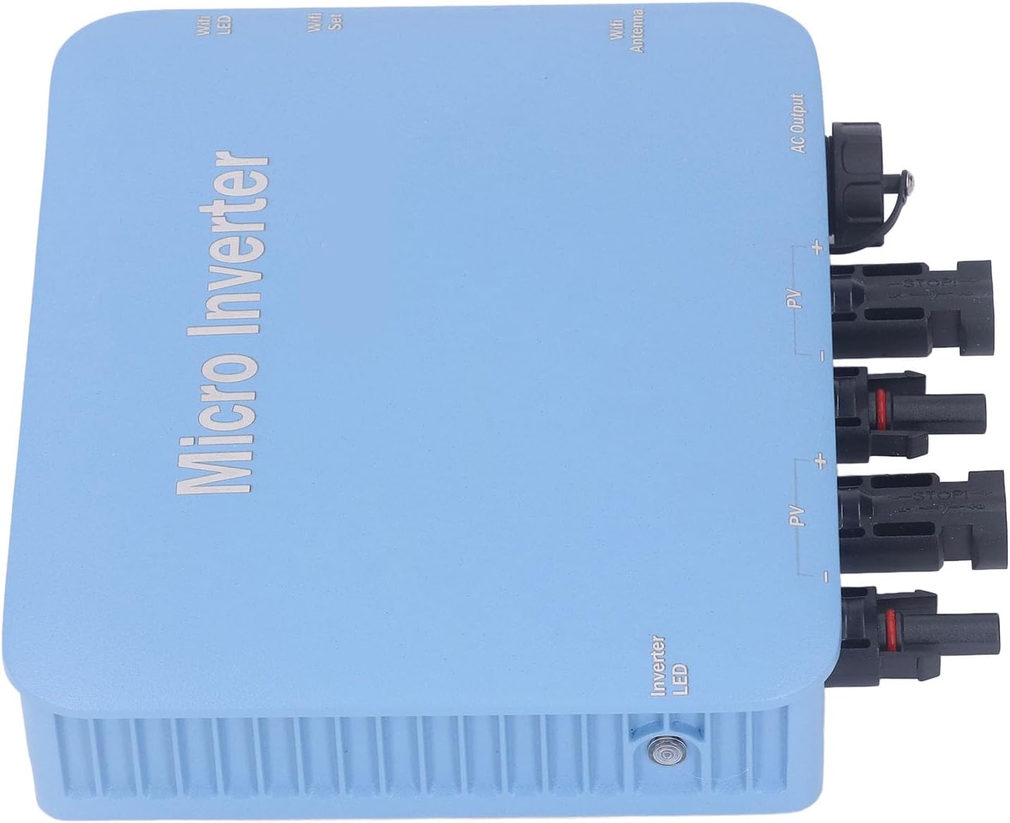 Qinlorgo Solar Grid Connected Inverter, WiFi Controlled IP65 US Plug Micro Inverter DC to AC for Outdoor (1000W)