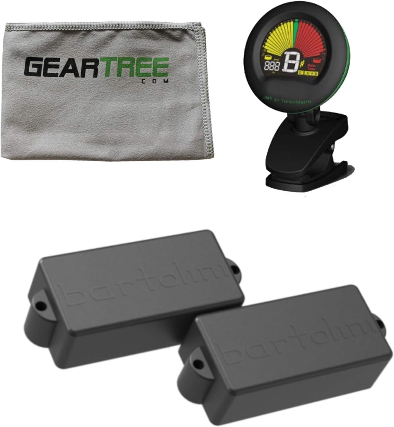 Bartolini 8S P-Bass Original Series Split Coil 4-String Bass Pickup Pair w/Clot