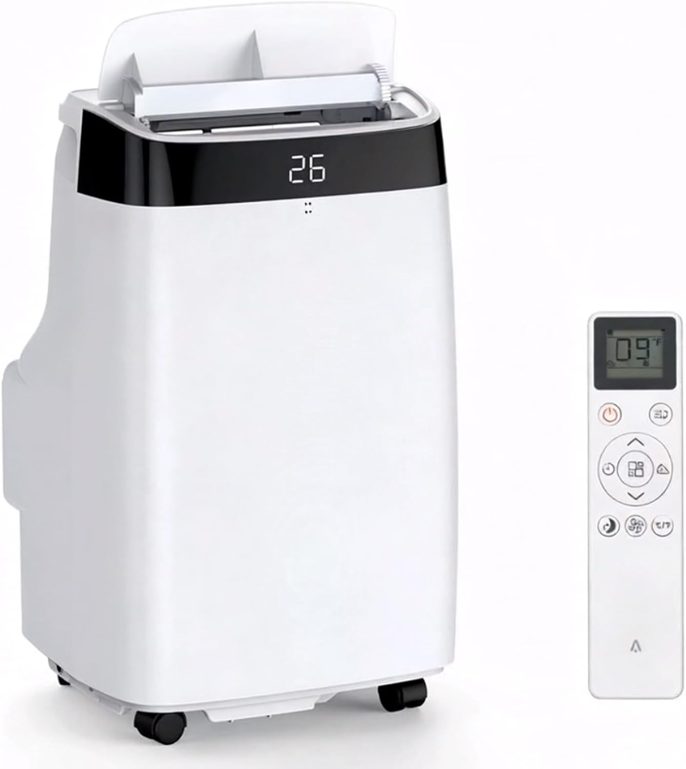 10000 BTU Portable Air Conditioner with Remote, 4-In-1 AC Unit for Room Up to 450 Sq.Ft, Cooling, Fan, Sleep Mode, Quiet Portable AC with Timer, Auto Swing for Bedroom, Office, Dorm, RV