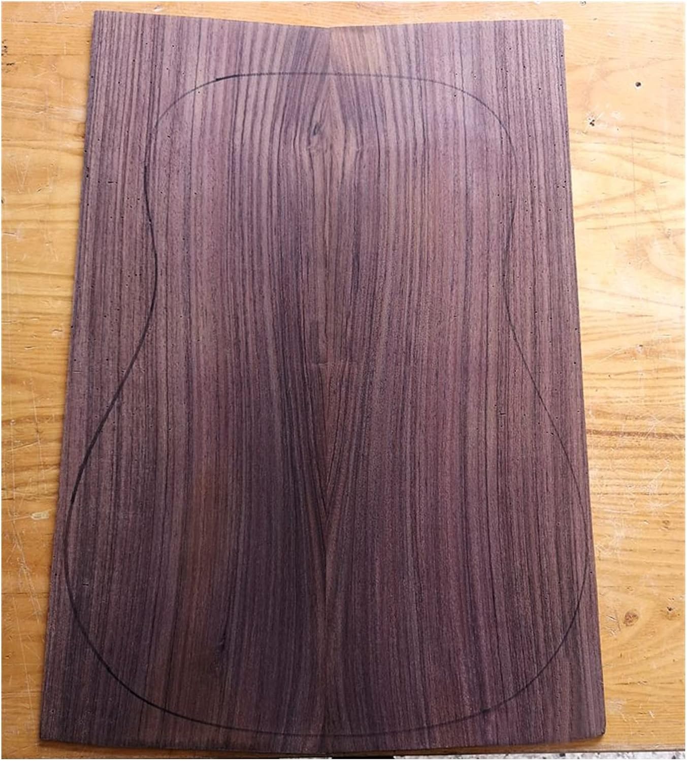 FLFL Rosewood Back and Side Board Guitar Making Material Accessories Unfinished Guitar Kit (Color : 10)