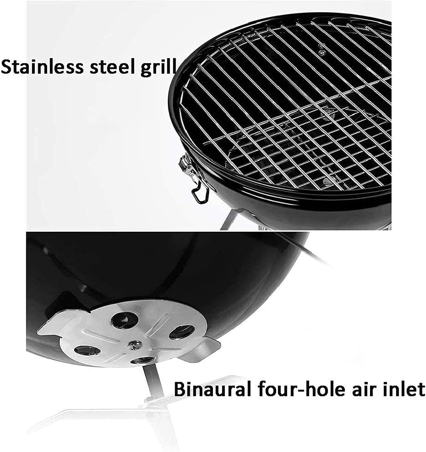 BBQ Grill Outdoor BBQ Grill,Fire Pits,Outdoor Fire Pit Wild Travel Wood Burning and Camping Picnic Stove Bonfire,with Barbecue,Family EssentialMultifunctional Stove