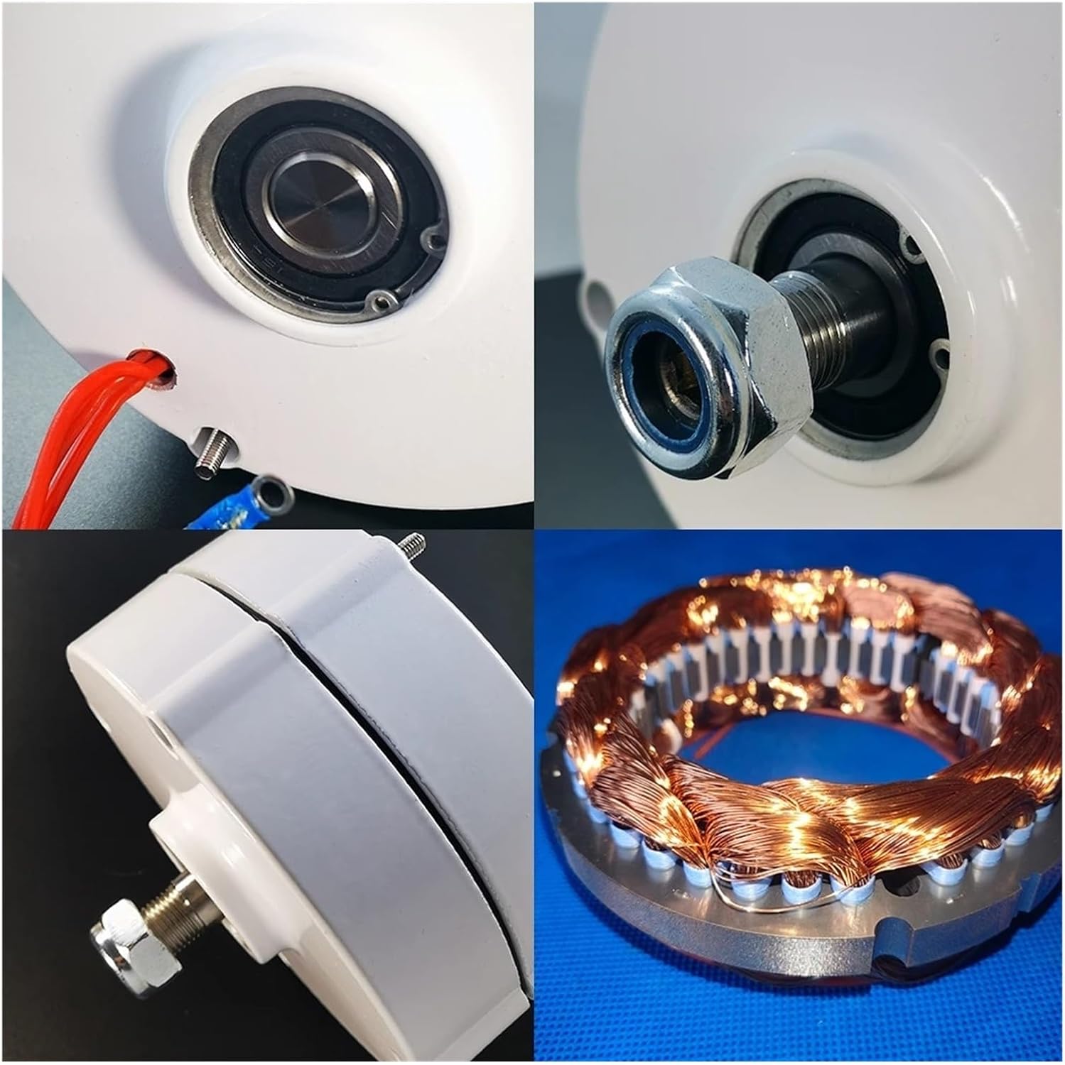 Wind Turbines Generator, 500w Wind Turbine Generator 12V 24V 750 RPM AC DC Power Magnetic Water Turbine Hydro tor Windmill Low Starting Speed for Home(Type 4,12V)