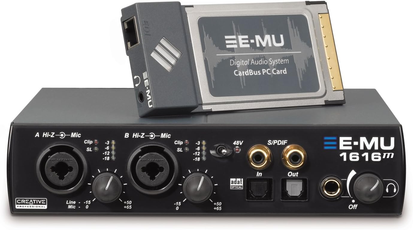 E-MU EM8970 Mastering Grade 24-bit/192kHz Laptop Interface with 16 Inputs / 16 Outputs & MIDI
