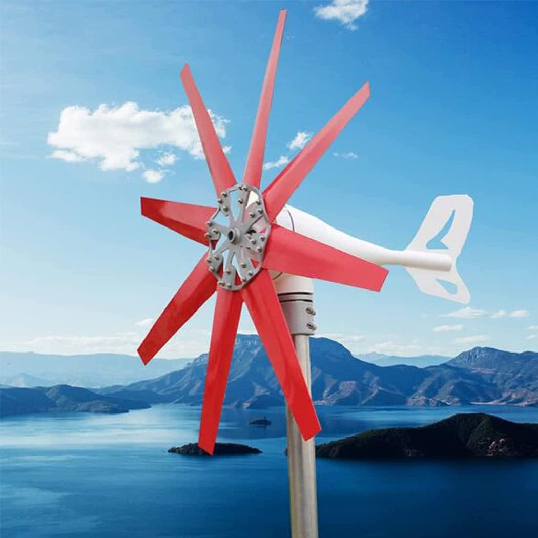 LiuSj JUnSt 10000W Wind Turbine Generator 8 Blades Free Energy Windmill 12V -220V Wind Power with Controller for Home Outdoor Camping Use,48v
