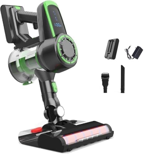 Cordless Billiard Table Cloth Cleaner, 22kpa Suction Power, LED Display, 2-Speed Settings, Rechargeable 2200mAh Battery, Electric Pool Table Vacuum, Blue