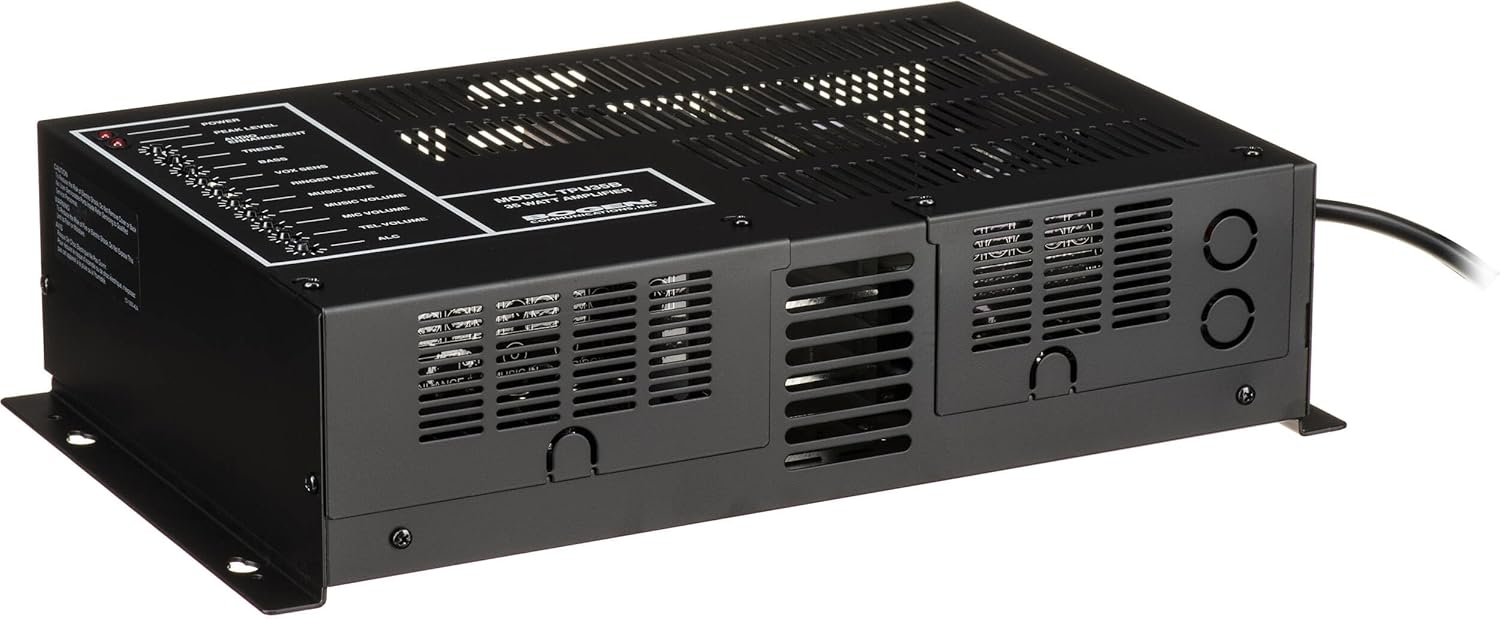 Bogen TPU35B Telephone Paging Amplifier, 35-Watt, Commercial Public Address System, Background Music Muting, Automatic Level Control, Aphex Aural Exciter, Night Ringer, Bridgeable