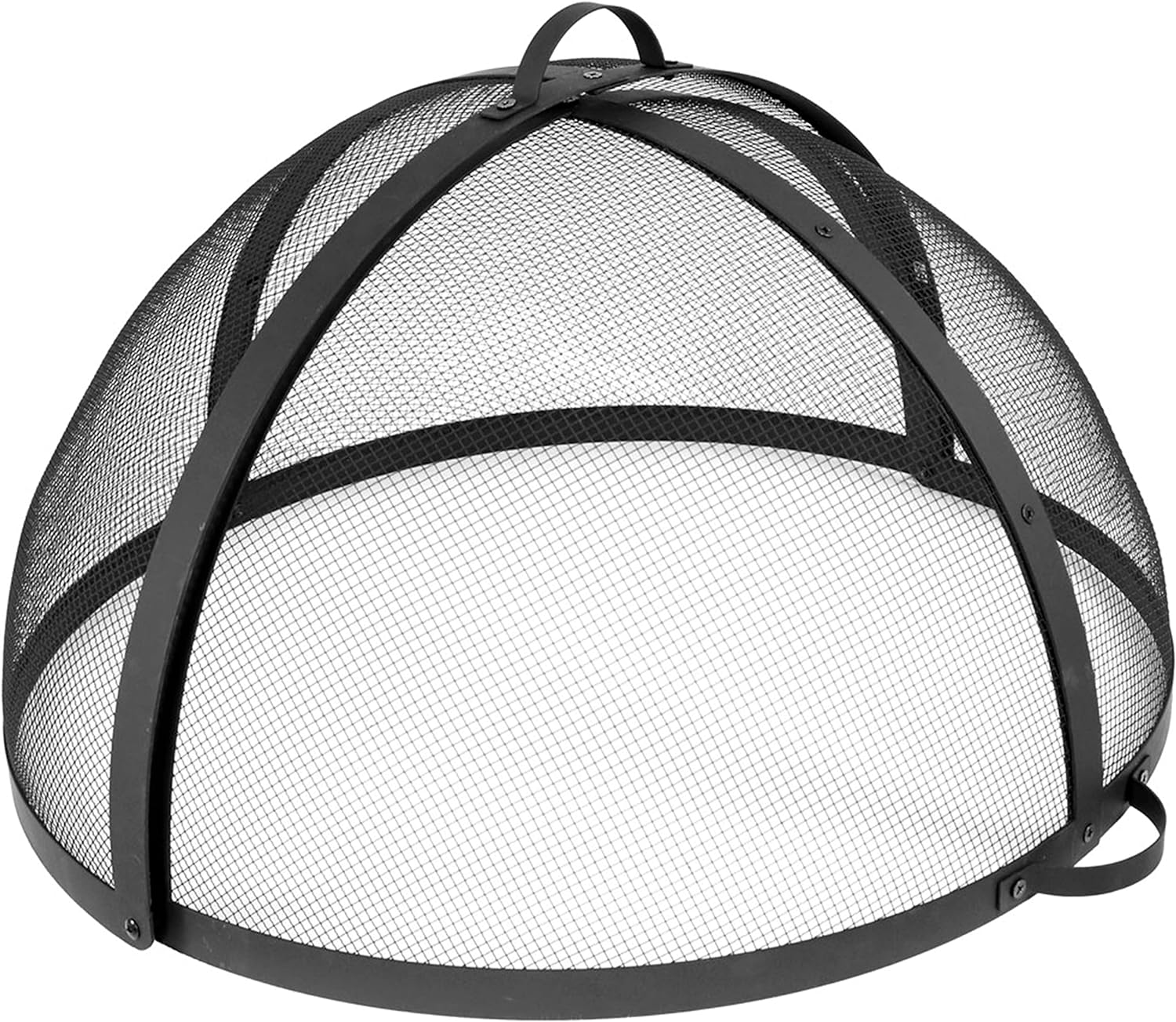 Sunnydaze 40‑Inch Round Fire Pit Spark Screen Lid – Heavy‑Duty Mesh Ember Lid & Fire Pit Screen Cover with Door, Keeps Sparks & Ashes Contained