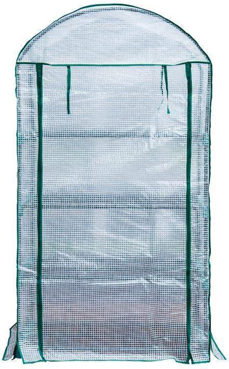 Home Greenhouse Tent, 4-Layer Garden Greenhouse Cover, Indoor Balcony Plant and Vegetable Planting Room, Sturdy Steel Frame Double Zipper (Color : White, Size : 69×49×164cm)