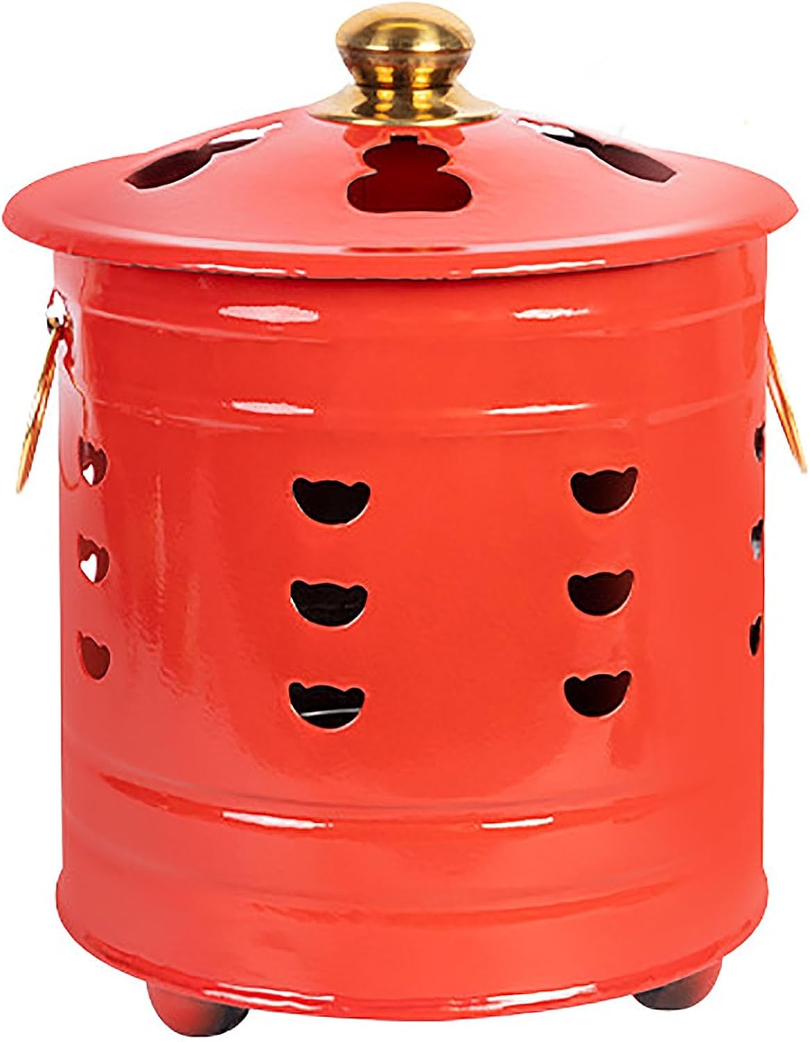 Burn Barrel, Incinerator, Incinerator Barrel with Lid Incinerator, Fire Pit, Metal Barrel, Good to Burn Old Bills, Garden Leaf, Documents and Paper (Size : Large) (One Color Large)
