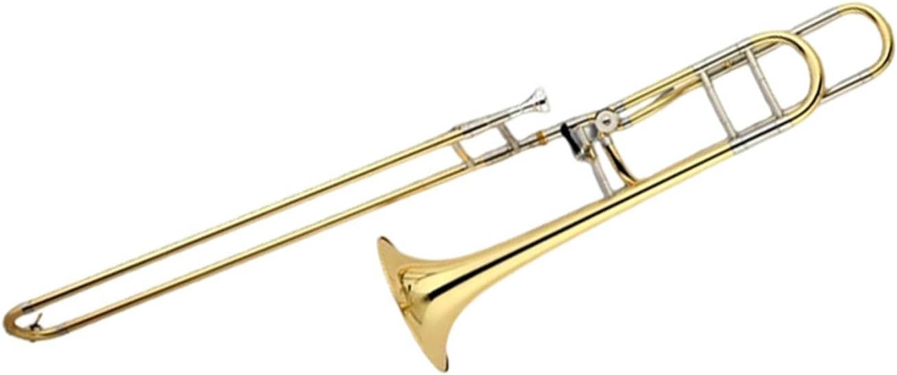 Adult Trombone Instrument Suitable For Playing Lacquer Gold Tenor Changed To B Flat F Key Trombone Professional Instrument