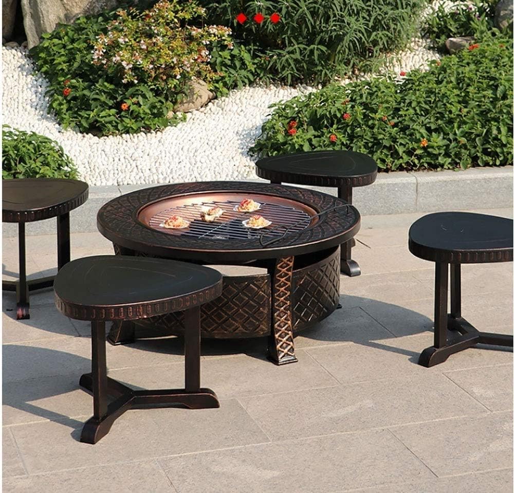 Outdoor Fire Pits,Housewares Cast Iron Fire Pit Outdoor Garden Patio Heater Camping Bowl
