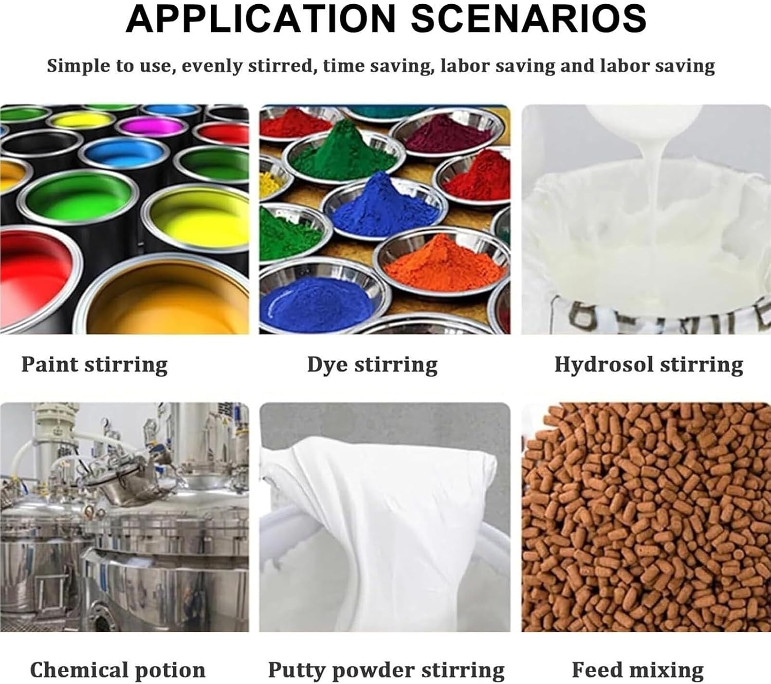 Pneumatic Paint Mixer, 250 Gallon IBC Air Agitator, Bracket Mixer, with Foldable Blades, Paint Stirring Machine Mix Tool(H006