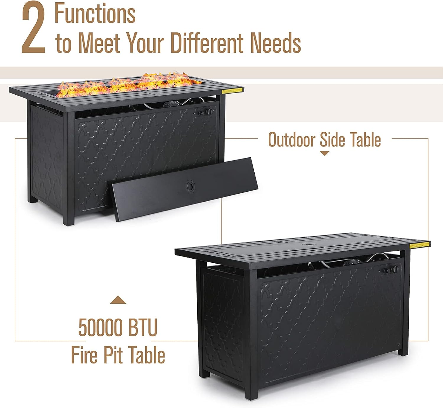 MFSTUDIO Patio Furniture Sets with 45