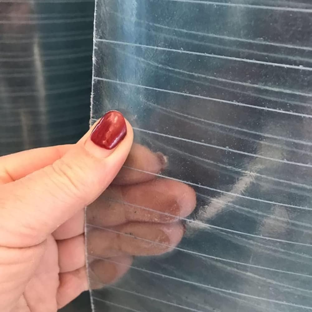 DAZULI Polycarbonate Plastic Sheet Greenhouse Covering Uv-Resistant Strong Impact All-Weather Outdoor Garden Canopy Easy to Cut Bend(Size:59.1''x29.5',Color:Clear)