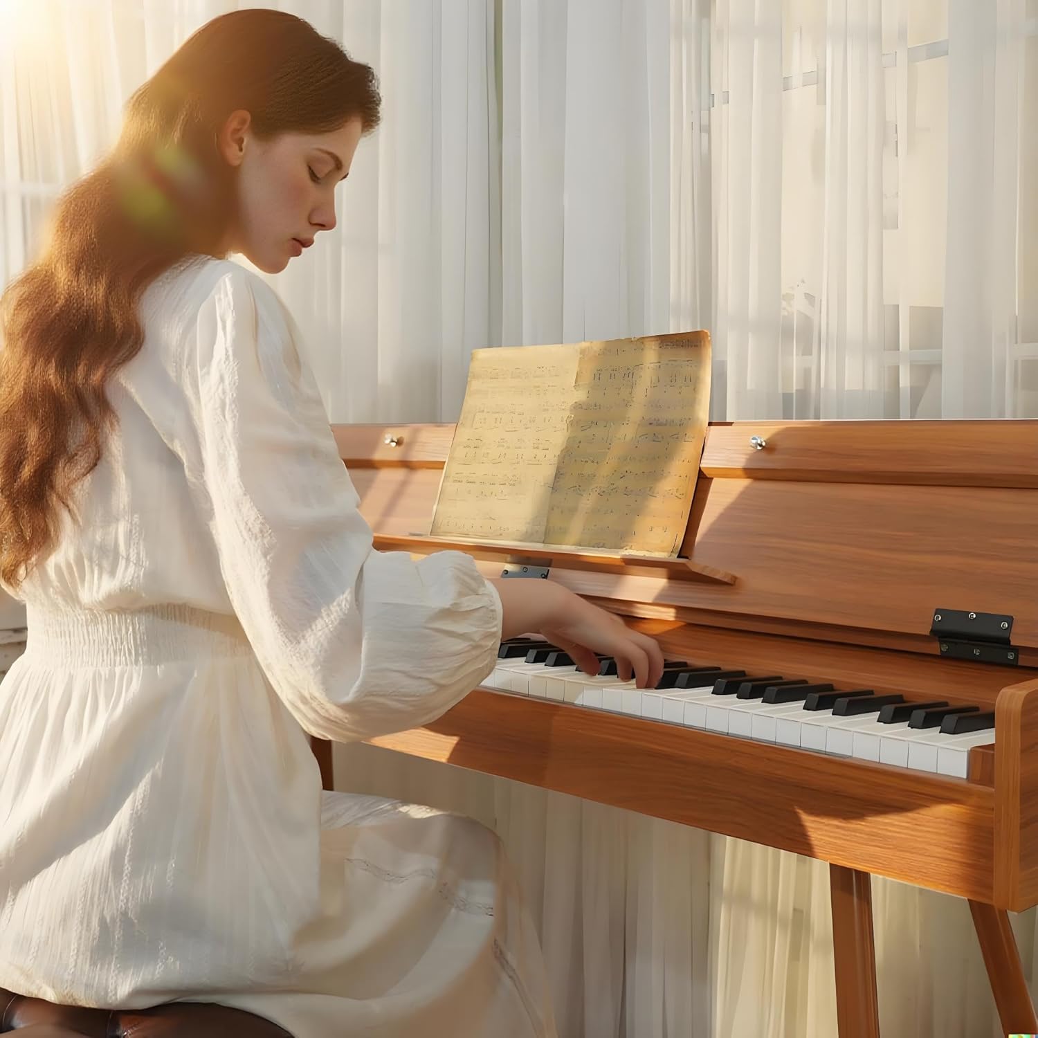 88 Key Weighted Digital Piano-Progressive Hammer-Action Keyboard,Full-Size Electric Piano with LCD Display,Wooden Desk Design,Three Pedals&MIDI Functionality