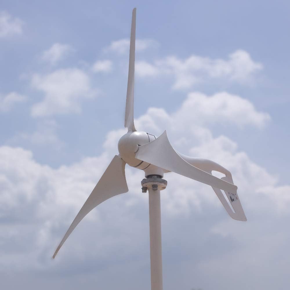 Light and Powerful Small 3 Blade 400W Wind Turbine Generator Kit AC 12V/24V with Windmill Generator Controller for Home Use(12V)
