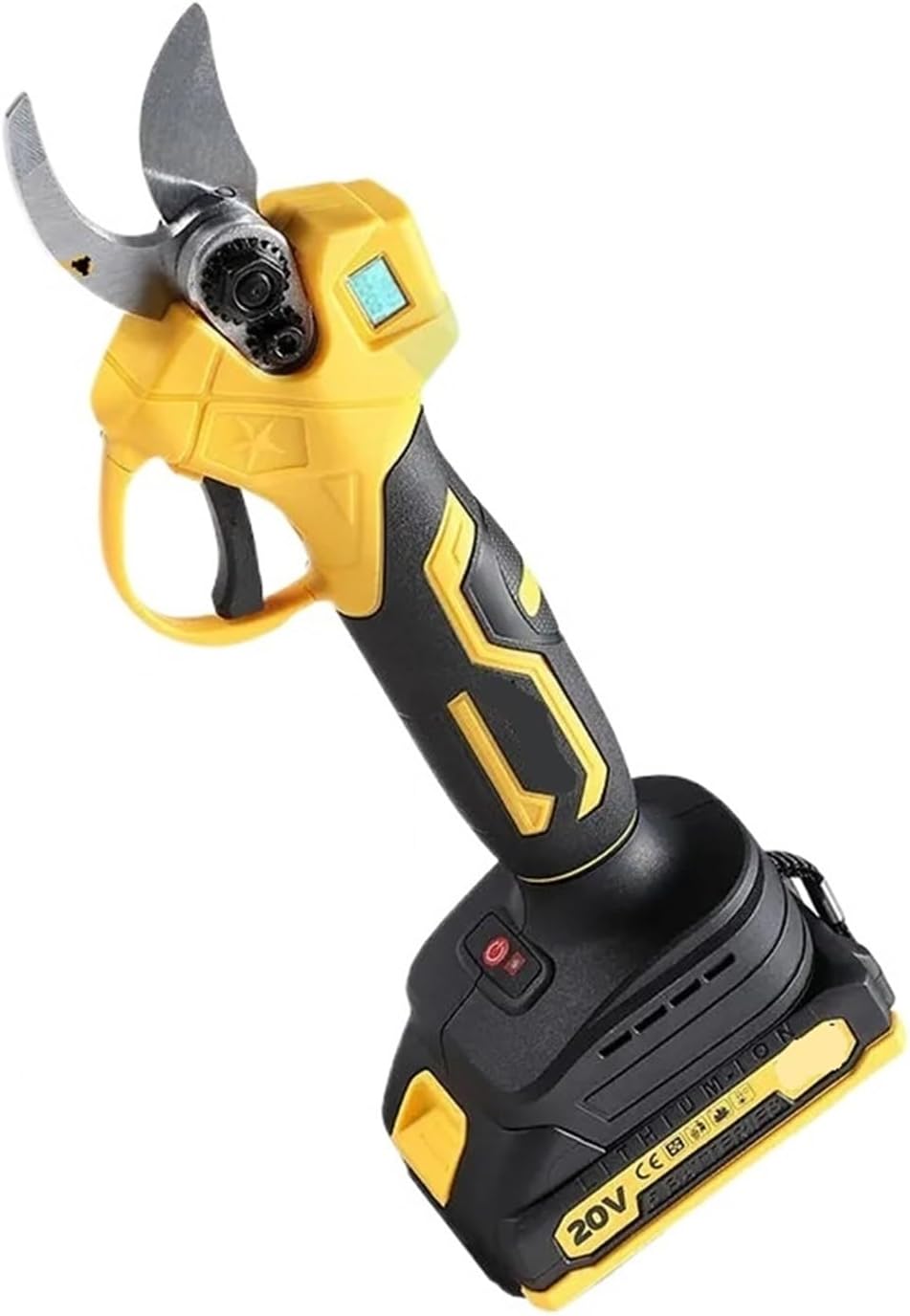 30mm Brushless Electric Pruning Shears Fruit Tree Garden Tools 2 Gears Cordless Electric Scissors for 18V Battery(Option A)