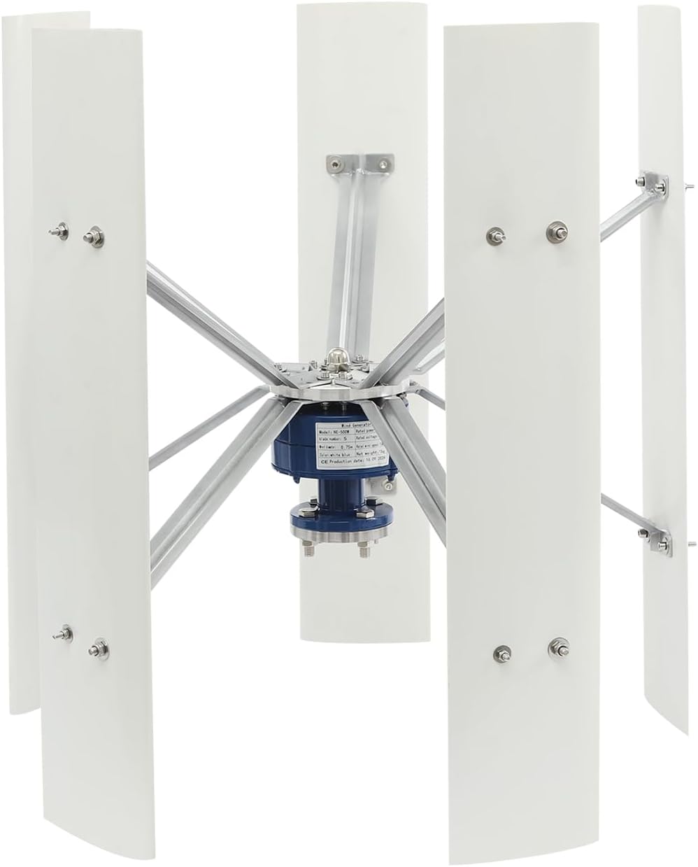 5 Blades Wind Turbine Generator Kit, 100W 12V Vertical Axis Wind Turbine Generator w/Controller, 2.5m/s Low Wind Speed Starting Wind Turbines Kit for Home