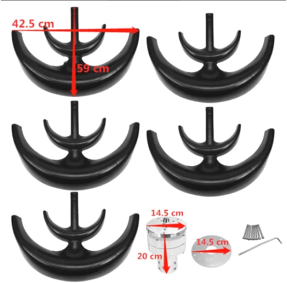 10000W 12V 24V 5 Blades Lantern Wind Turbines Generator Vertical Axis Motor Kit for Home Hybrids Streetlight Use Electromagnetic