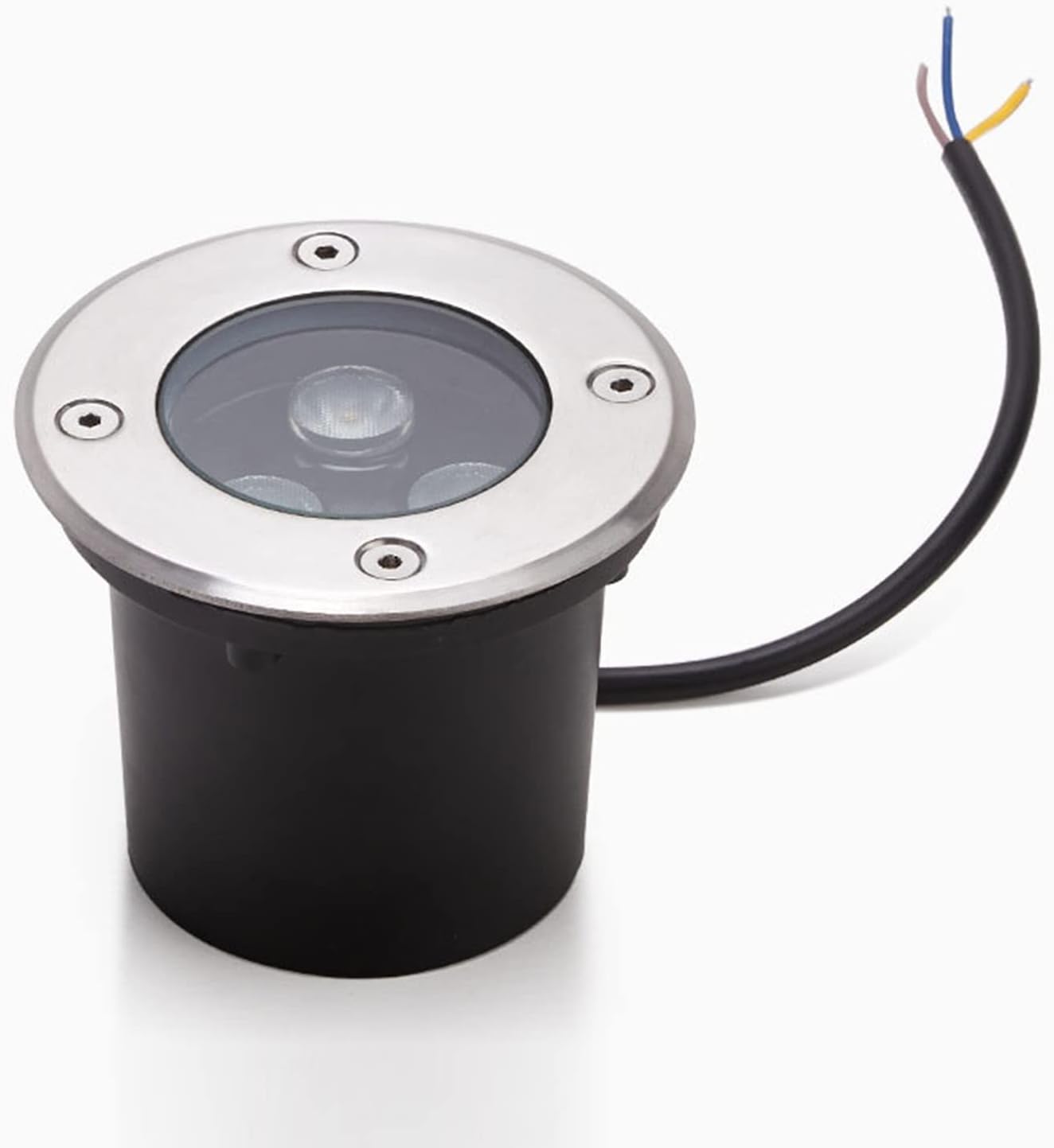 LED Garden Buried Light Low Voltage Outdoor Landscape Lights IP65 Decking Lights Embedded Underground Light for Patio Fence Pathway Deck Landscape Light, AC12/24V