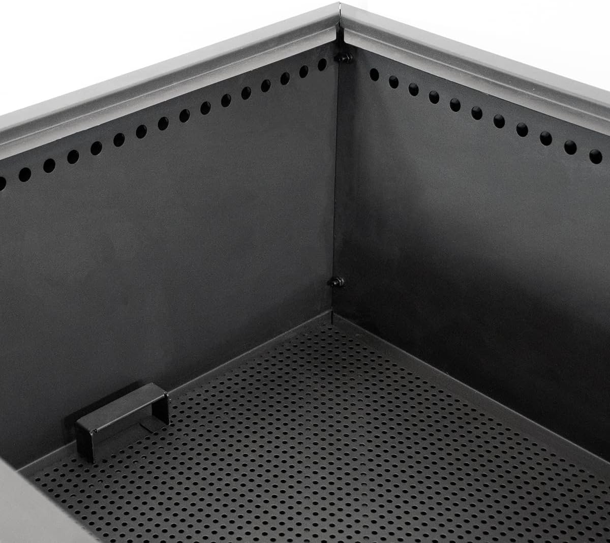 Blue Sky Outdoor Living Square Mammoth Smokeless Patio Fire Pit, Lift-Out Ash Catch, Black