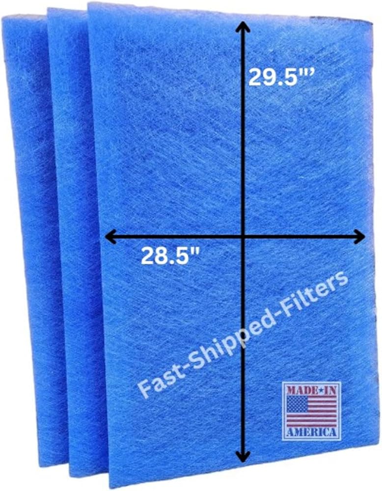 Fast-Shipped-Filters 3 Pack compatible with 30x32 Dynamic electronic air cleaner replacement polarized filter pads refill Blue