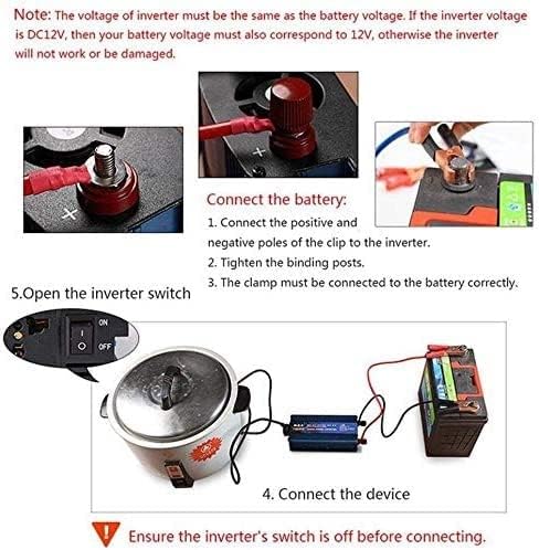 Pure Sine Wave Power Inverter Pure Sine Power Inverter 2000W DC 12V to AC 240V Control with AC Outlet & USB Port-Peak Power 4000 Watt Suitable for Home, Outdoor (Color : 24v)