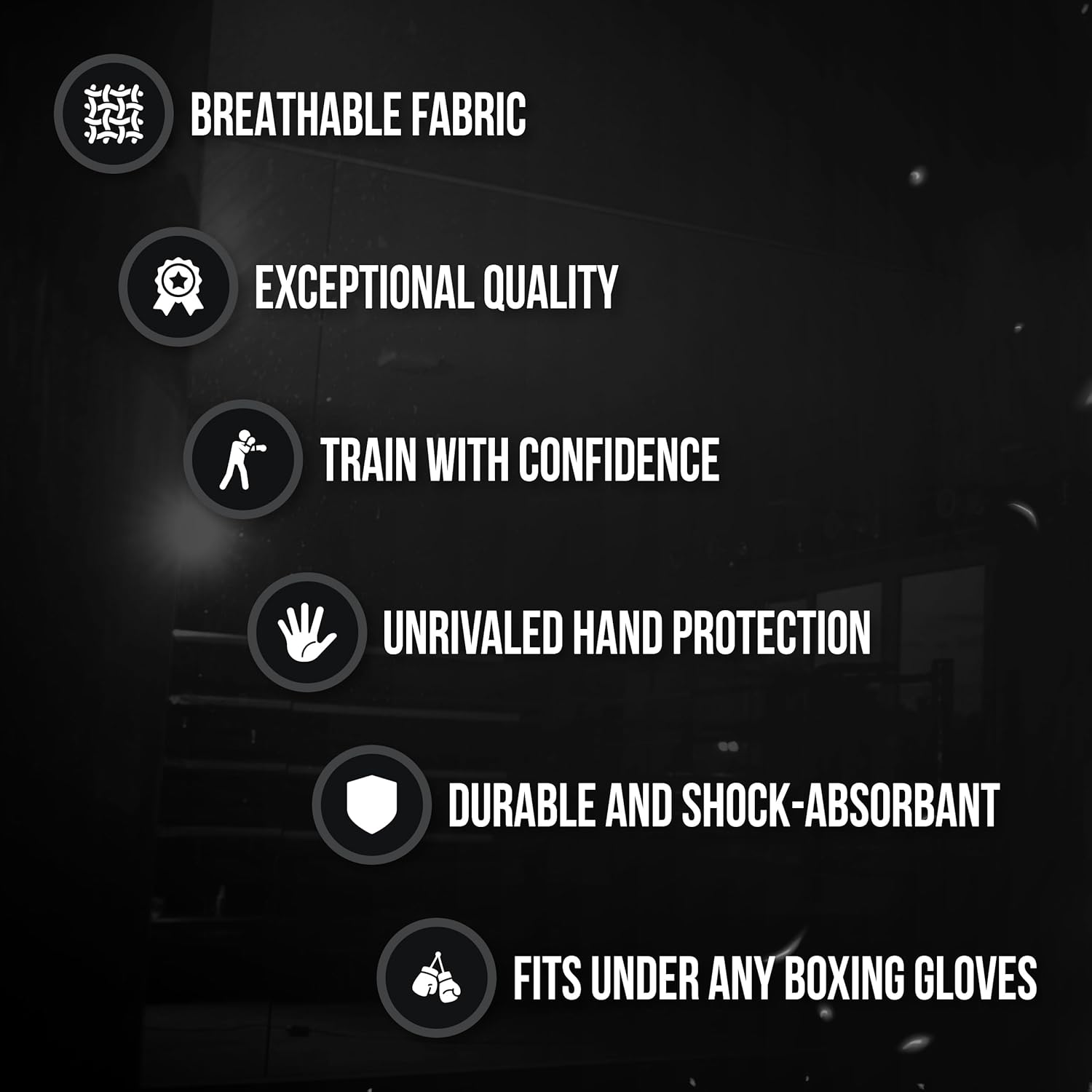 CLETO REYES Evolution Gel Padded Hand Wraps for Boxing, Slip On Under Gloves for Men and Women, MMA, Kickboxing, Muay Thai Accessories