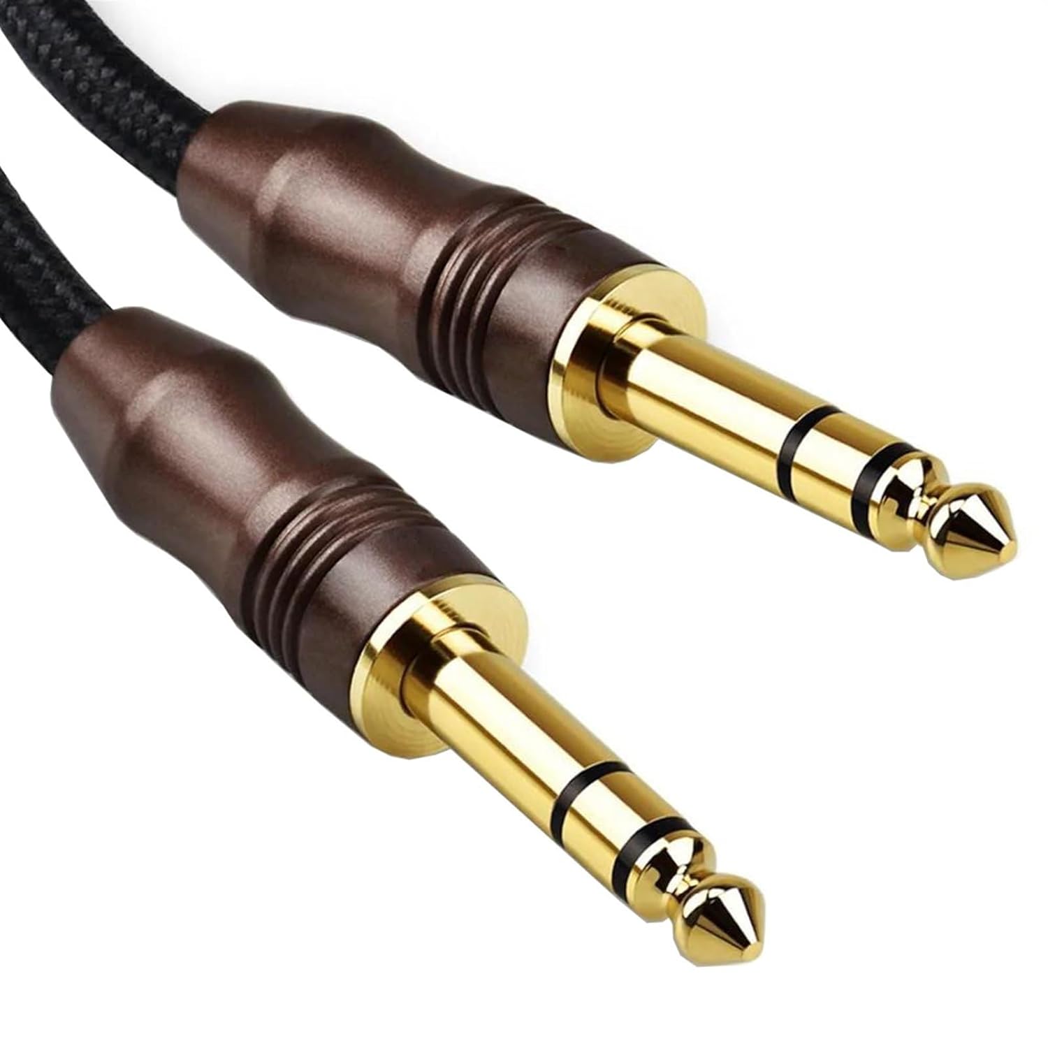 6.35mm 1/4'' TRS Audio Cable Male to Male Guitar Cable for Electric Guitar Bass Keyboard Amplifier Mixer (Color : 10M)