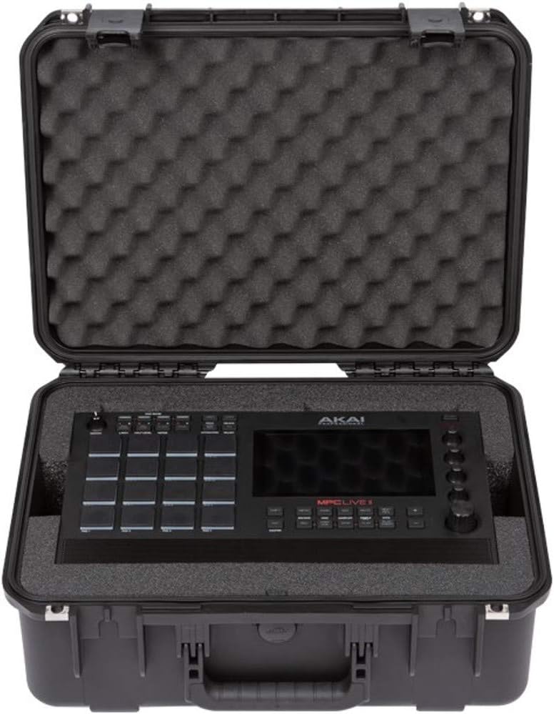 SKB Cases 3i1813-7MPC2 iSeries 1813-7 AKAI MPC Live II Case; Open Compartment for Headphones, Cables, and Other Accessories; Ultra High-strength Polypropylene Copolymer Resin Shell