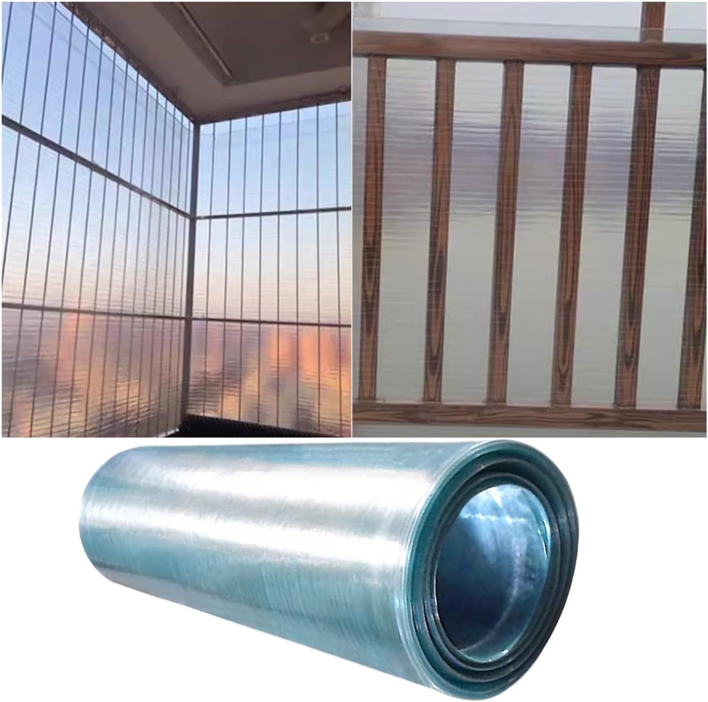 Polycarbonate Roofing Sheet, 1.2 Mm Glass Fiber Panel, UV Resistant Rain Proof Insulation Protection Cover, Garden Farm Greenhouse Canopy Waterproof Lighting Panels ( Color : Width: 19.69 in , Size :