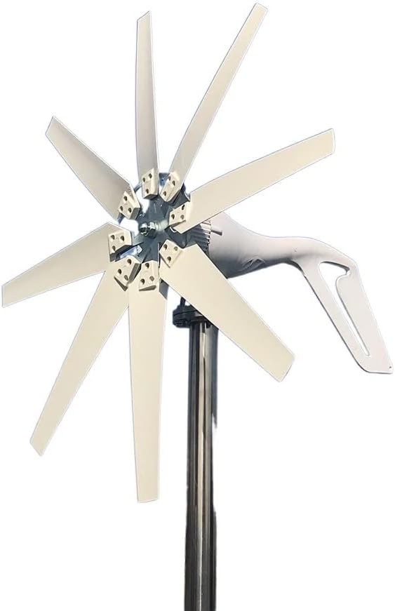 Wind Turbine Generator, 1000W 12V 24V Wind Turbine Generator Complete Set Windmill MPPT/Charge Controller Small Wind Generator Home Use Low Noise for Boats, Gazebos, Chalets, or Mobile Homes(MPPT Cont