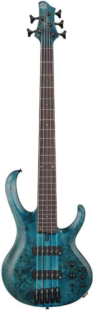 Ibanez BTB945 Standard 5-String Bass Guitar, Rosewood Fingerboard, Cosmic Blue