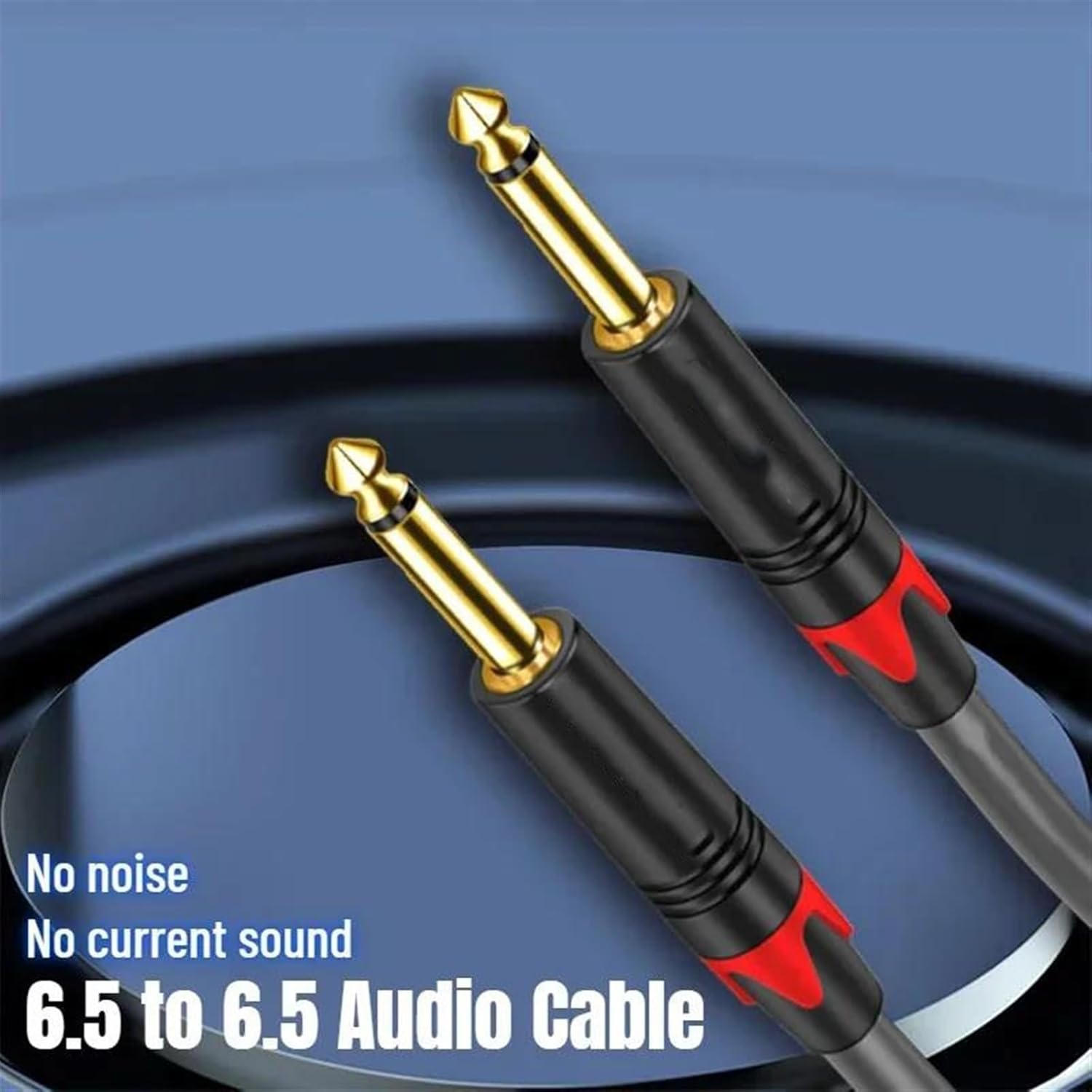 Pro Audio Cable 6.5mm Guitar Cable Male to Male 1/4 Inch Cord for Guitar Electronic Mixer Speaker Amplifier Cables(TS,10m)