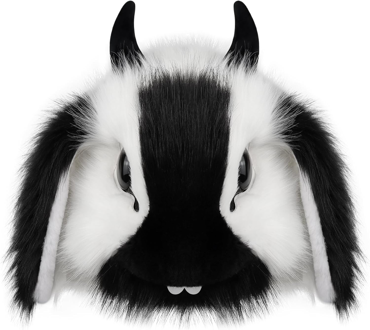 Furry Fursuit Bunny Head Mask Handmade Animal Anime Cosplay Costume Accessory for Easter Halloween