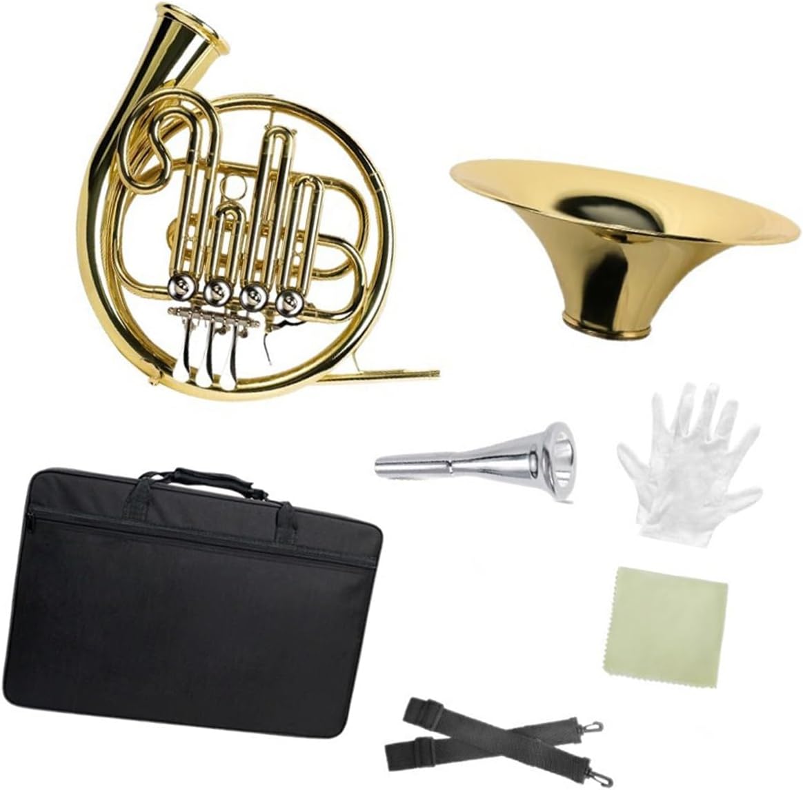 4 Key French Horn French Horn Single Row B Flat Brass Instrument