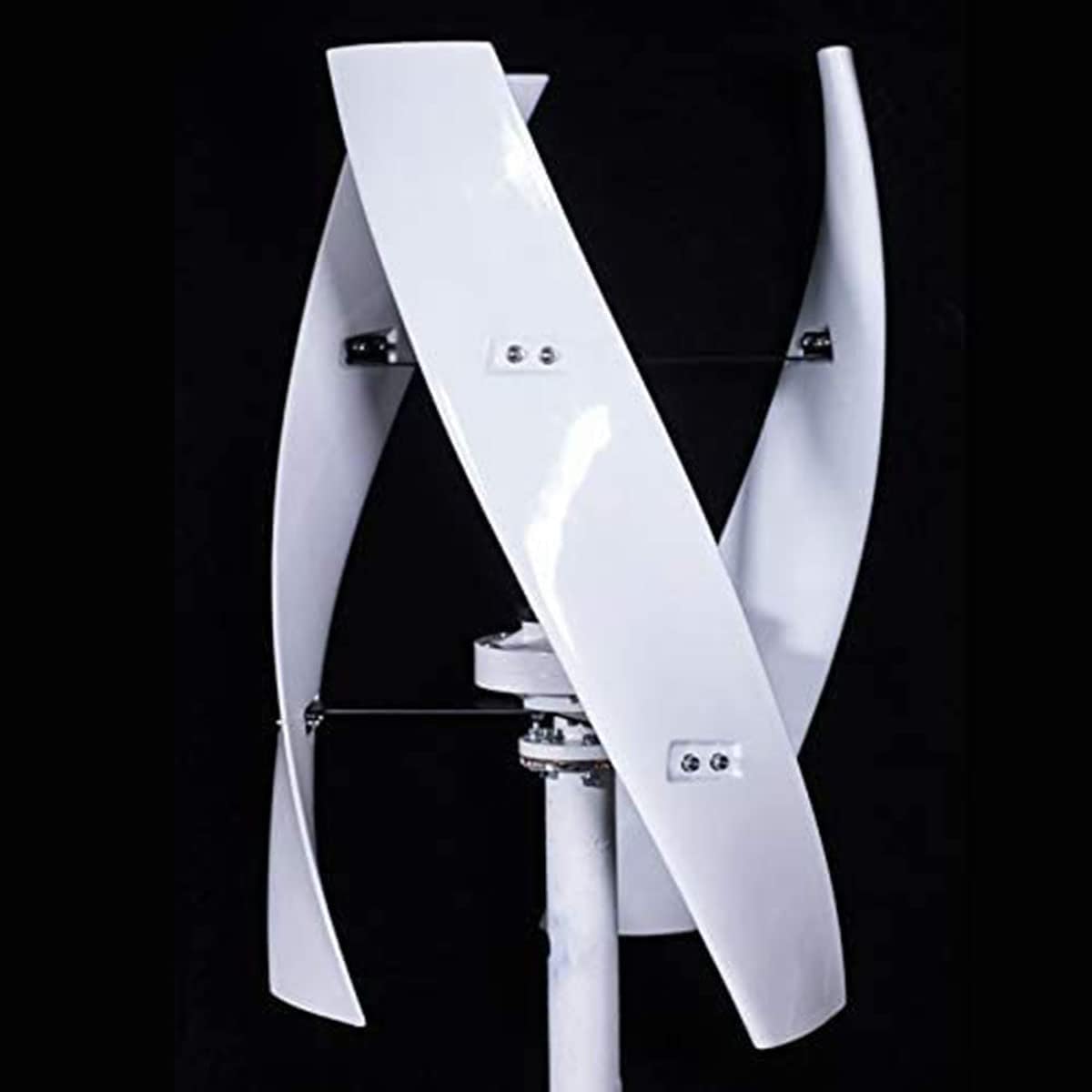 Wind Turbines,Wind Turbine Vertical Axis X Type Wind Energy Power Generator Controller Low Noise,White,12V (White 24V)