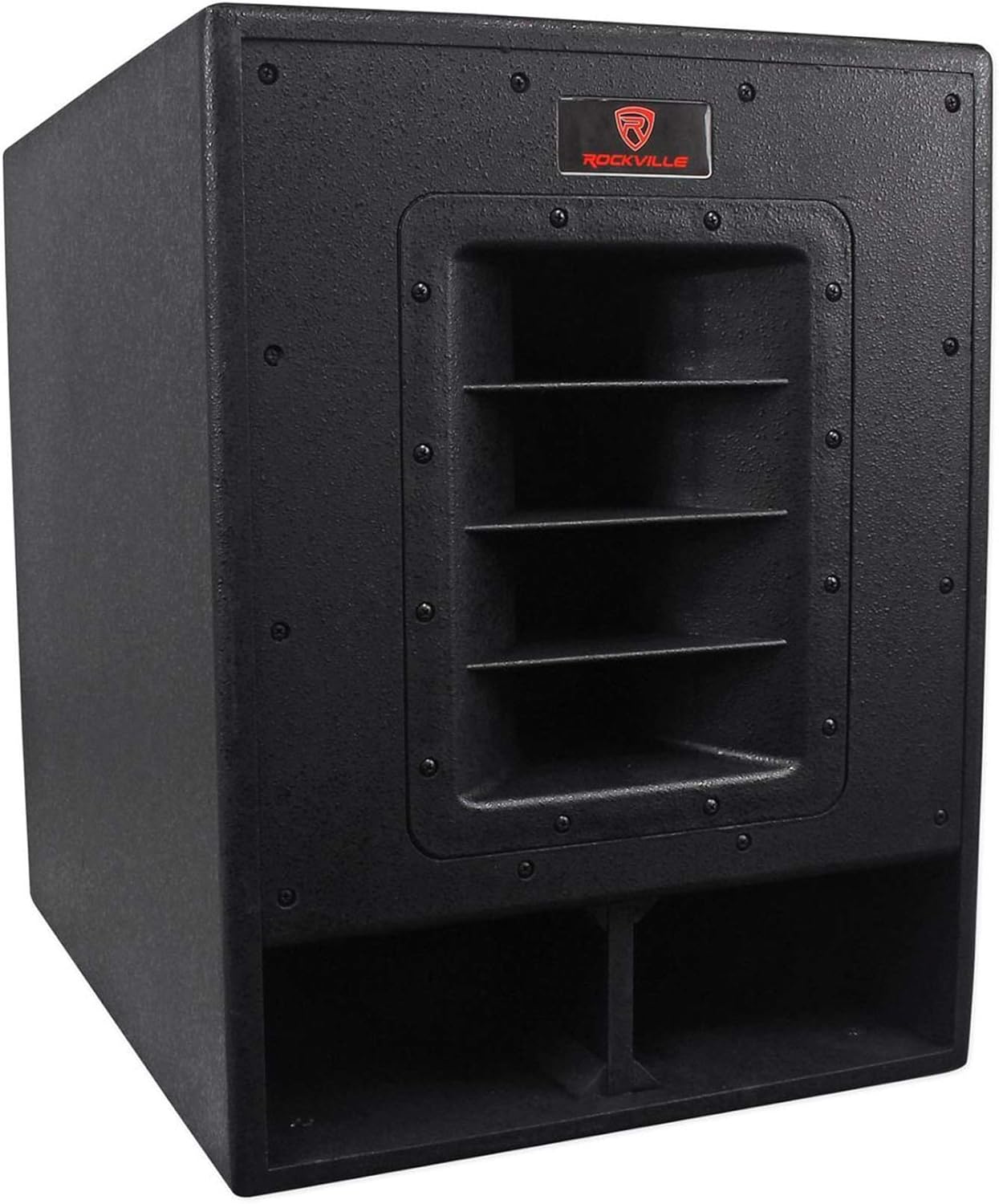 Rockville RBG15FA 2400W Active Powered Subwoofer, 15-Inch, Folded Horn Design, 600W RMS, High SPL Output, for DJs and Live Events